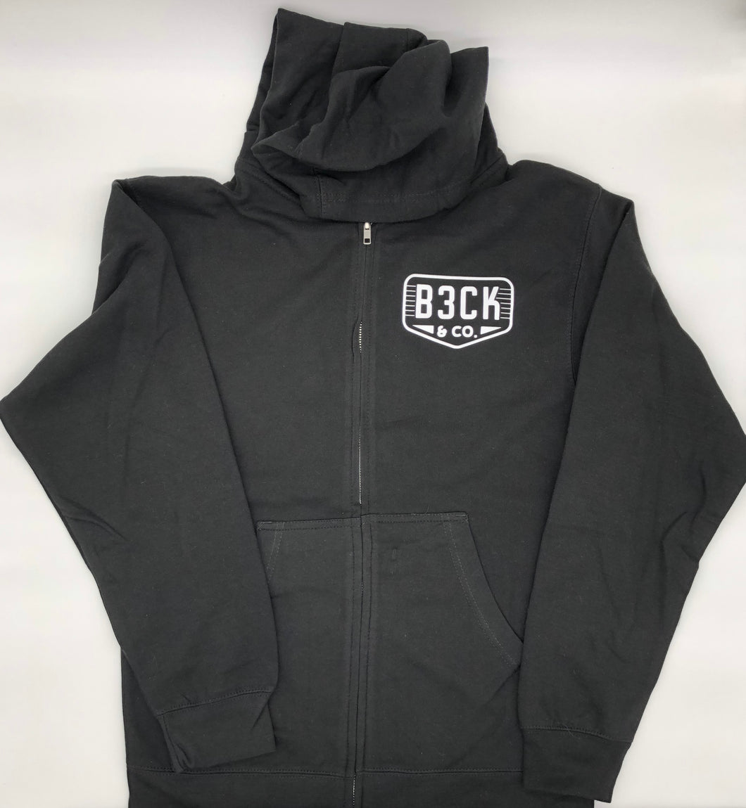 Black Zip Up Sweatshirt
