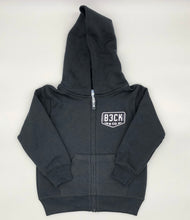 Load image into Gallery viewer, Kids Black Zip Up Sweatshirt
